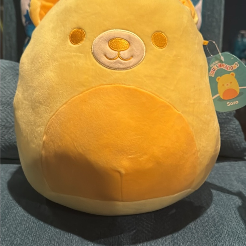 Squishmallow Sozo the Yellow Bear – Super Soft Plush w/ Tag